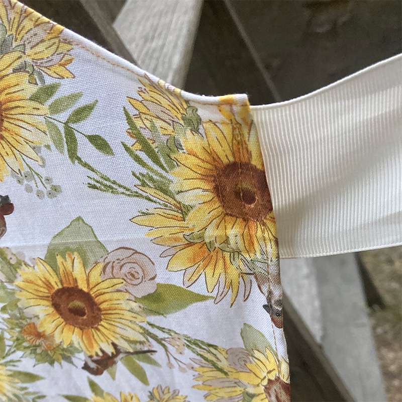 sunflower 20s apron-side-ties-square
